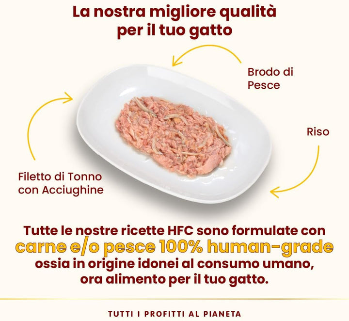 Almo Nature Multipack Hrană umedă pentru pisici HFC Natural - 3 varietăți cu pui 6 X 55G, 1Pack (1 X 0.330 Kilograme)