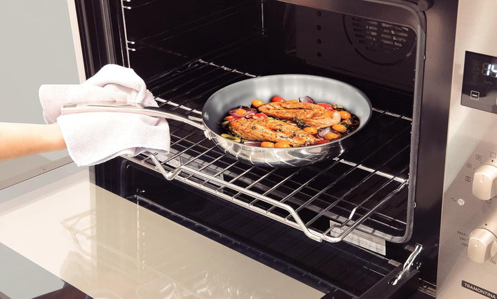 Tramontina tigaie Grano, oțel inoxidabil, inducție, rezistentă la cuptor Oale si Tigai Naty Shop