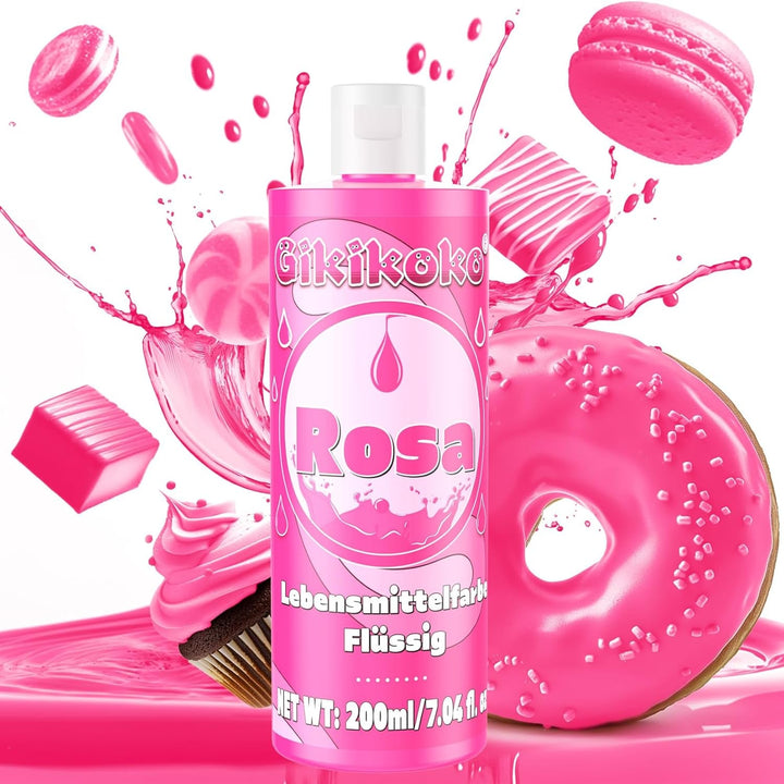 Colorant alimentar - Gikikoko 200ml colorant alimentar lichid, foarte concentrat, colorant alimentar pentru copt, macaroane, prăjituri, jeleu, fondant, prăjituri, slime DIY (violet)