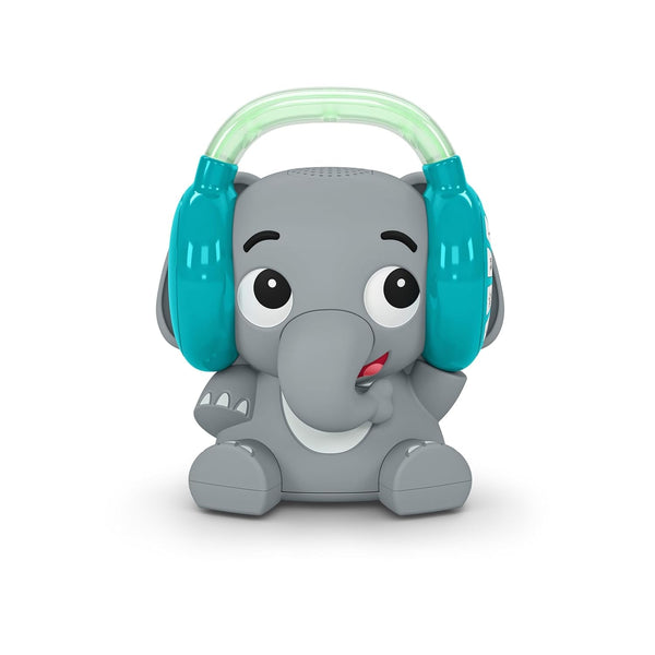 Baby Einstein Earl the Elephant Bluetooth Sound Machine, sistem de muzică + lumină de noapte, de la bebeluș la copil mic Jucarii Bebe Naty Shop Mașină de sunet Earl