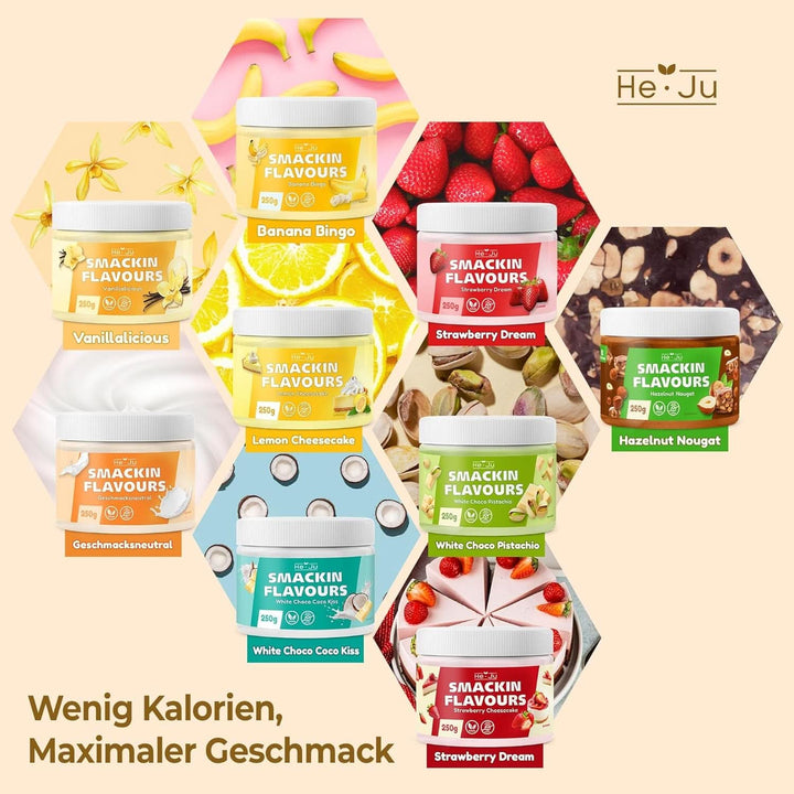 He-Ju, Pudră cu aromă de ciocolată albă și cocos, 250 grame Arome Naty Shop