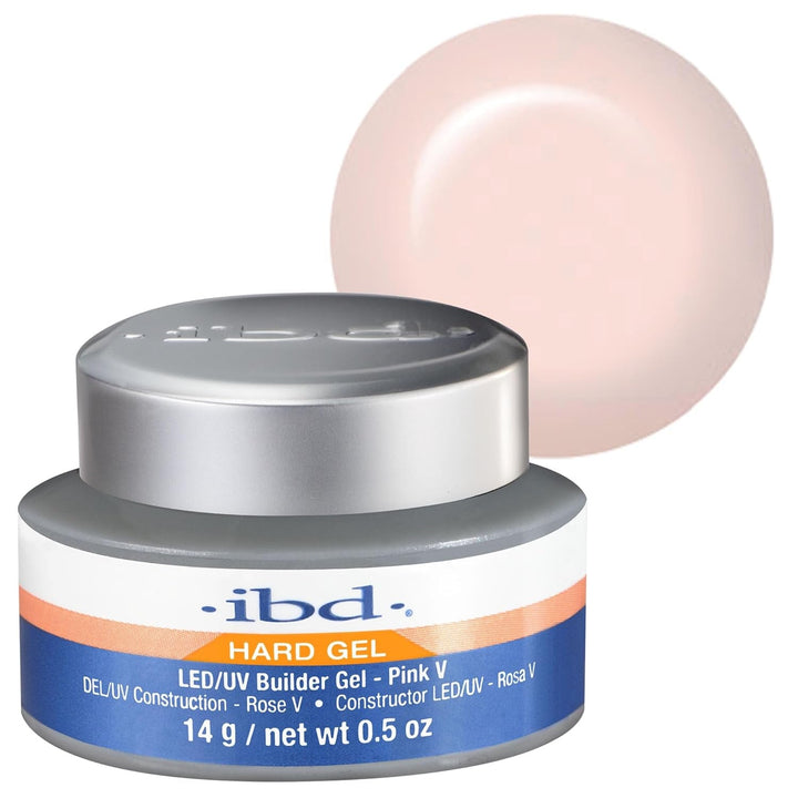 IBD Hard Gel – Gel de construcție LED/UV roz II, 1 pachet (1 x 56 g) – Fabricat în SUA – Construcție unghii acasă – Fără programări sau saloane de unghii zgomotoase