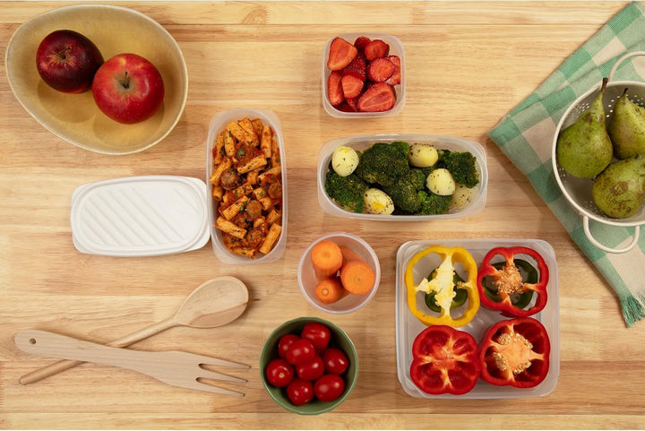 Borcan TATAY pentru depozitarea alimentelor, Etanș la aer, 0,4L capacitate, Capac cu șurub, Fără BPA, Potrivit pentru microunde și mașină de spălat vase, Roșu merișor. Dimensiuni: 8,5 x 8,5 x 11,1 cm Cutii depozitare alimente Naty Shop