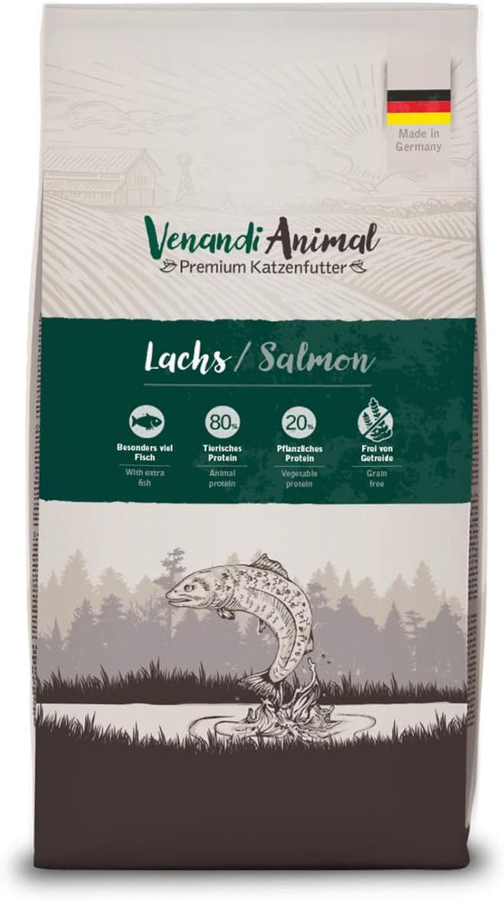 Venandi Animal - Hrană premium pentru pisici - Miel, cu multă carne proaspătă, hrană uscată, fără cereale 1 pachet (1 X 1,5kg)