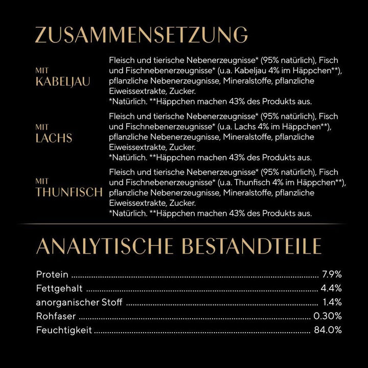 Sheba Fresh & Fine Multipack pungă porție 3 varietăți cod, somon, ton în sos MSC 5X15X50G