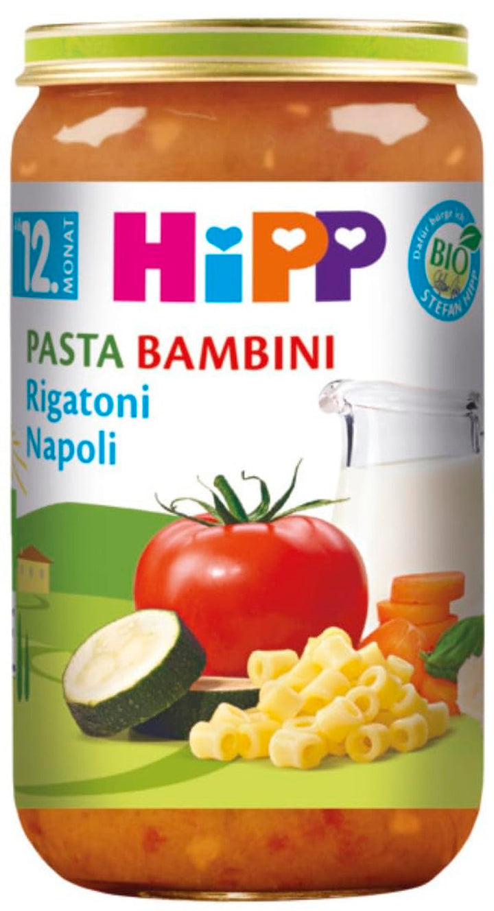 Hipp Bio Meniuri de la 12. Luna Pasta Bambini, Rigatoni Napoli, 250G, pachet de 6 (6X250G) Mama si Copilul Naty Shop Default Title