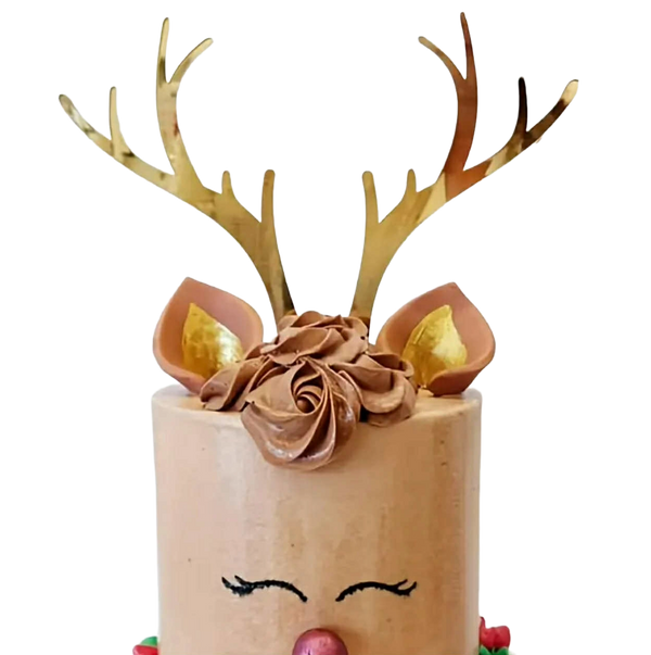 Set decoratiuni necomestibile, acril, Coarne de ren