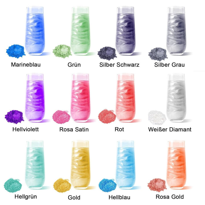 Set glitter comestibil, pudra, 3 grame per culoare Naty Shop