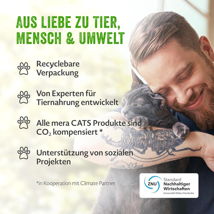 MERA Cats Kitten Duck (2kg), hrană uscată pentru pisici în creștere și pisoi, fără cereale și sustenabilă, hrană uscată pentru pisici cu conținut ridicat de carne