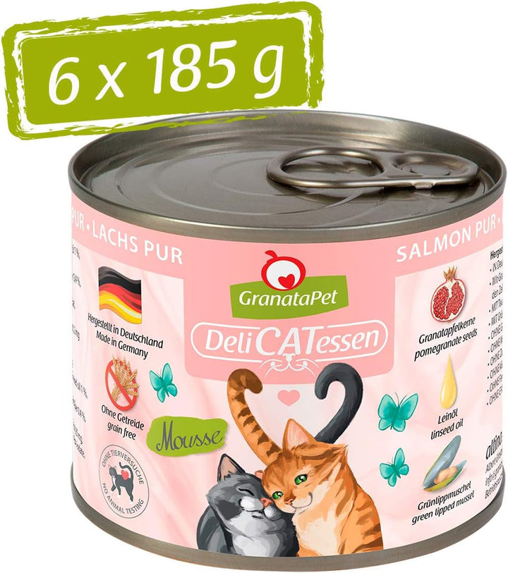 Granatapet Delicatessen Chicken PUR, hrană umedă pentru pisici, hrană fără cereale & fără zahăr adăugat, hrană pentru pisici cu conținut ridicat de carne & uleiuri de înaltă calitate, 6 X 400 G