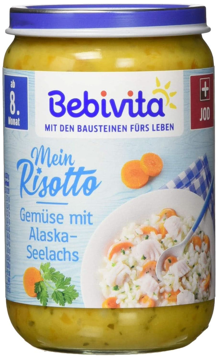 Meniuri De la 8 luni Spaghetti Bolognese, pachet de 6 (6 X 220 grame), mediu Mama si Copilul Naty Shop 6 x 220 grame Risotto cu legume și polac de Alaska