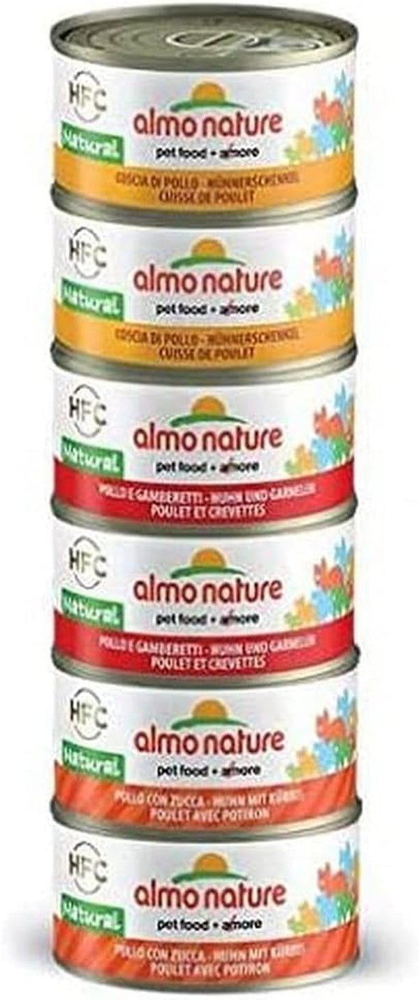 Almo Nature Megapack hrană pentru pisici varietăți umede cu pui 6pack (6X70G)
