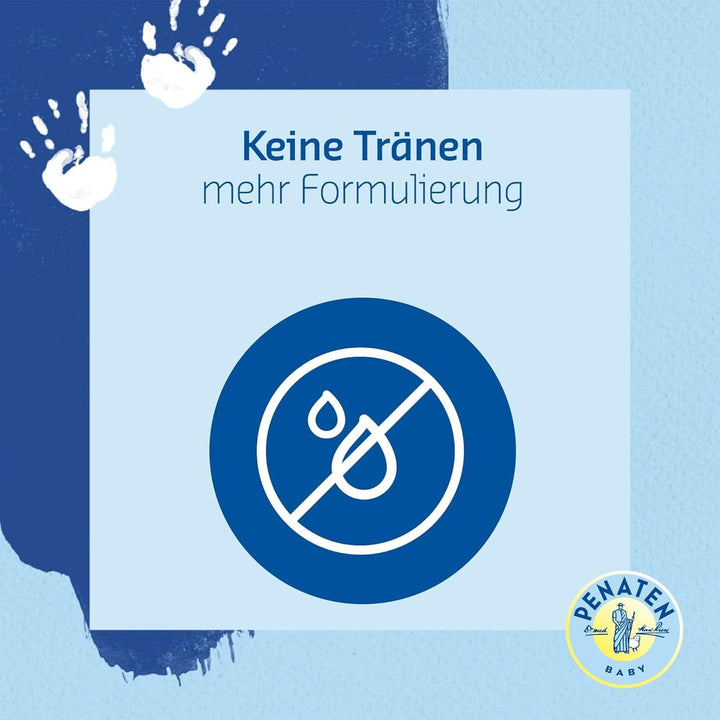 PENATEN Wash & Shower Cream (400 Ml), gel de duș și șampon pentru bebeluși, formulat fără parabeni și coloranți Mama si Copilul Naty Shop