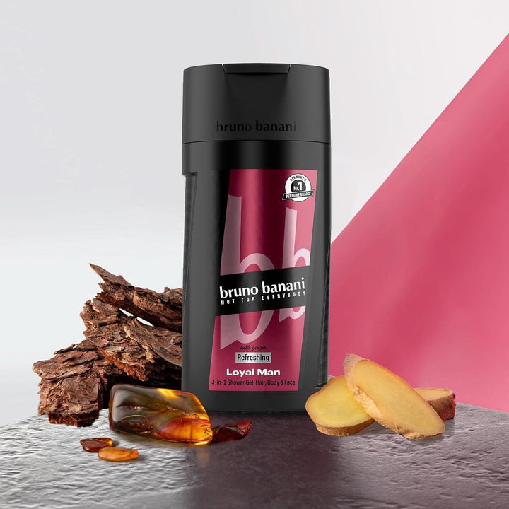 Bruno Banani Loyal Man gel de duș 3 în 1 pentru corp, păr și față, bărbați, 250 ml Duș și baie Naty Shop