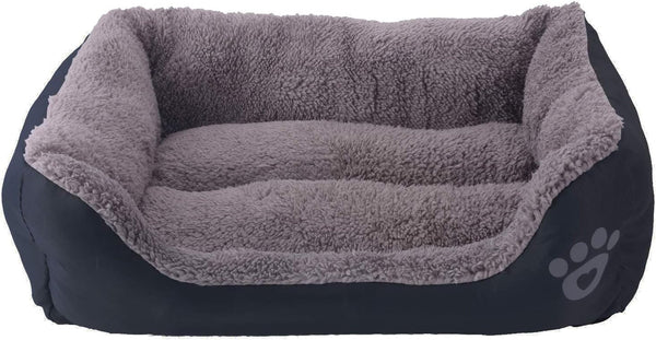 Acsergery Pat pentru pisici Pat moale pentru câini Pat cald pentru câini Loc de dormit pentru câini Pătură pentru pisici Saltea pentru câini Canapea pentru câini Canapea pentru pisici (Negru)