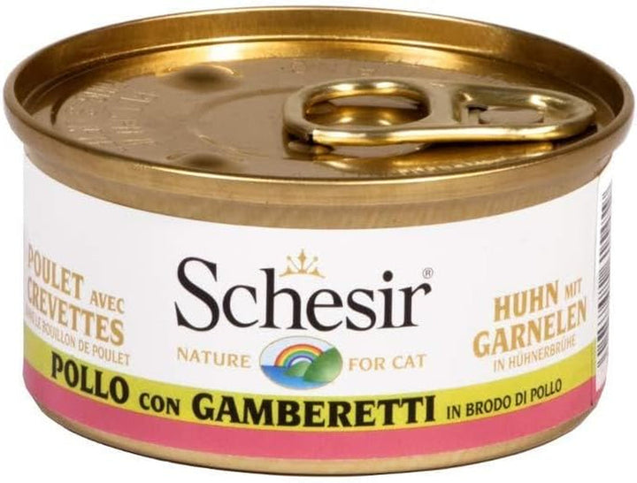 Cat in broth file de pui, hrană pentru pisici umedă în propriul bulion de gătit, 24 cutii X 70 G