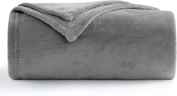 Aisbo Cuddly Blanket Fluffy Blanket Grey - Fleece Blanket 150X200 Cm XL Warm Sofa Blanket, Cosy Living Blanket Light Grey Soft As Living Room Blanket Couch Blanket For Winter Paturi si Cuverturi Besuche den Aisbo-Store Gri 150 X 200 Cm