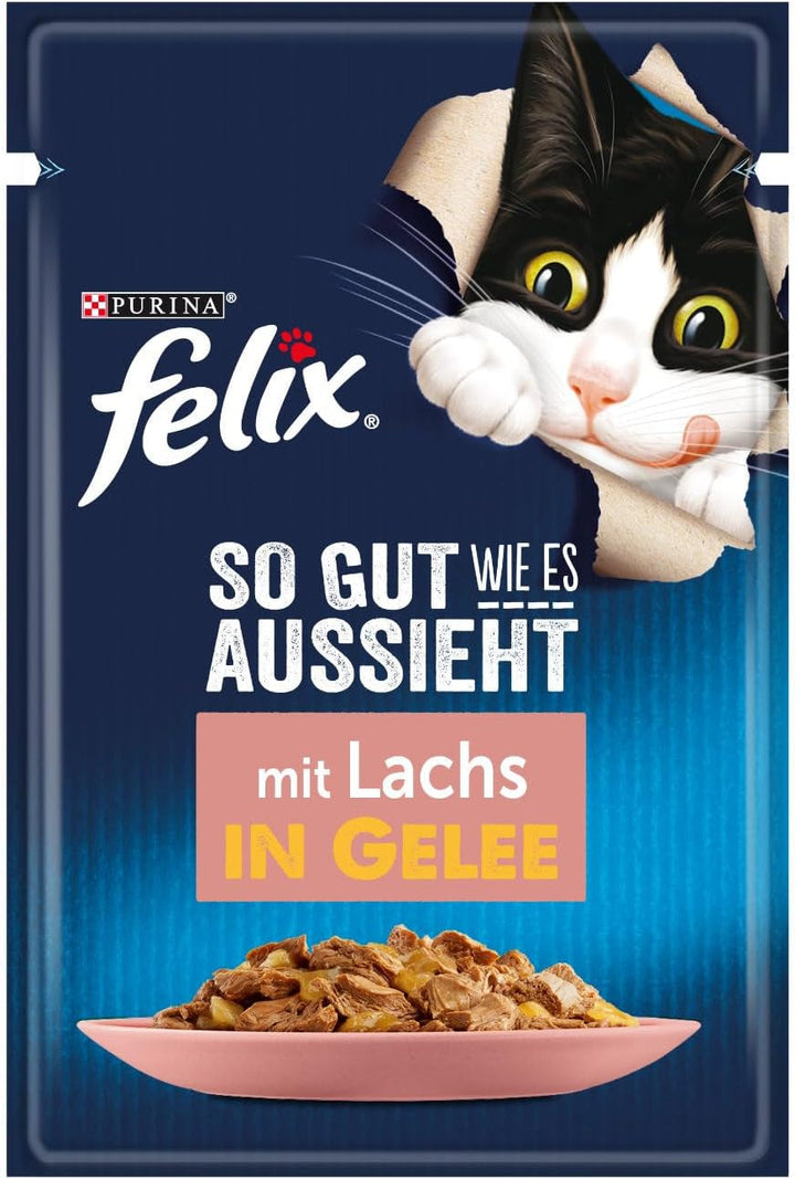 FELIX so Good How It Looks Hrană pentru pisici umedă în jeleu, cu pui, 26Pack (26 X 85G)