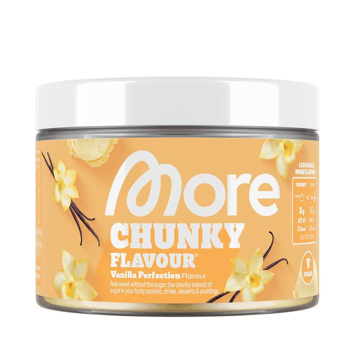 MORE Chunky Flavour, Blueberry Cheesecake, Pudră aromatizantă pentru îndulcire cu inulină și lactază, 150 grame Indulcitori Naty Shop 150 G (1Er Pack) Vanilla Perfection