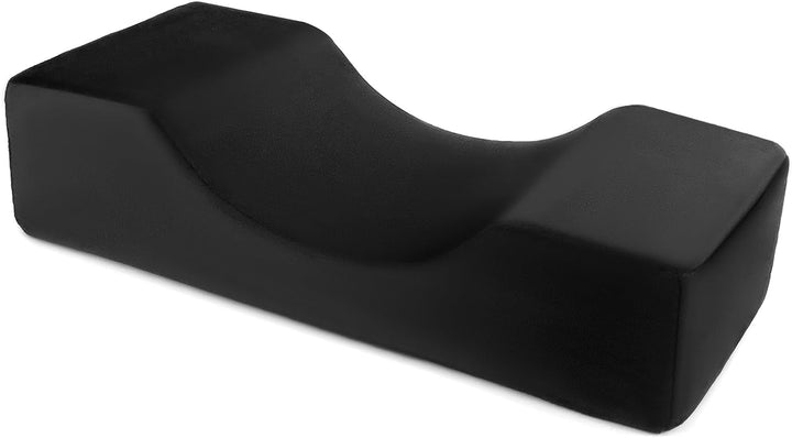 QWORK® Pernă pentru gene, pernă de machiaj de frumusețe în formă de U, pernă ergonomică pentru gene pentru alungire, pernă pentru gene din spumă de memorie pentru uz casnic în salonul de frumusețe (negru) Perne ortopedice cervicale Naty Shop