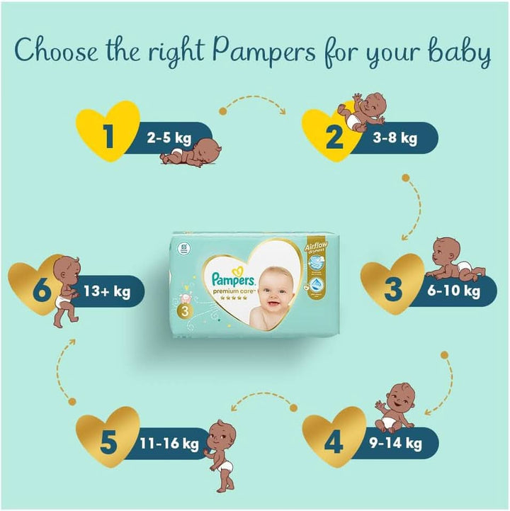 Pampers Premium Care 4 ,8 - 14 Kg, 52 buc Mama si Copilul Naty Shop