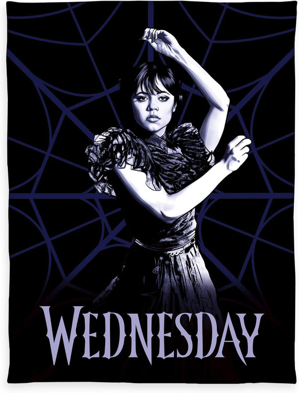 Pătură fleece Herding Wednesday, aprox. 130X170 Cm, 100% poliester, negru Paturi si Cuverturi Besuche den Herding-Store Titlu implicit