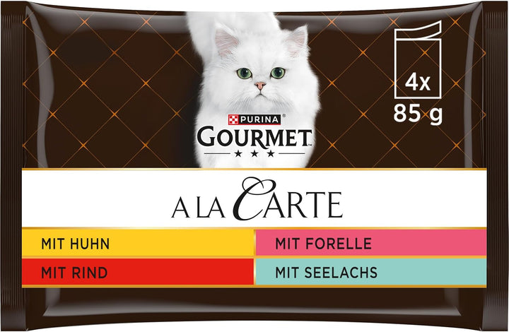 Hrană umedă pentru pisici Gourmet a La Carte, amestec variat, pachet de 60 (60 X 85G)