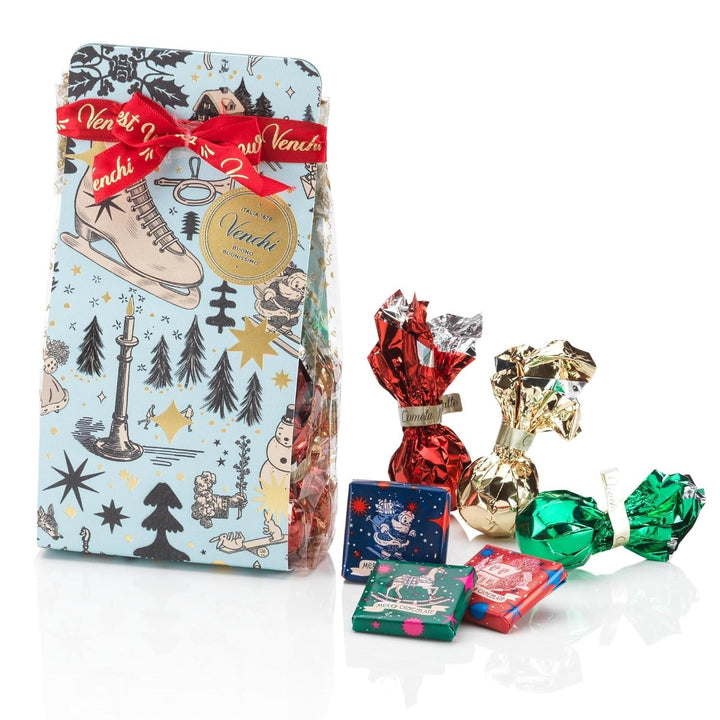 Venchi, Colecție de Crăciun - Cutie cadou cu ciocolată asortată Bomboane de Ciocolata Naty Shop Mic