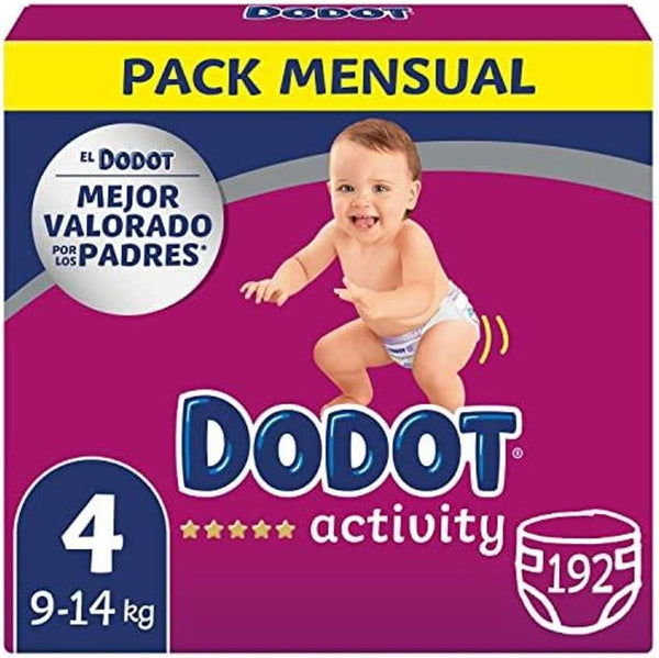 Scutece de activitate pentru bebeluși mărimea 4 (9-14 kg), 192 de scutece cu o potrivire mai robustă Mama si Copilul Naty Shop