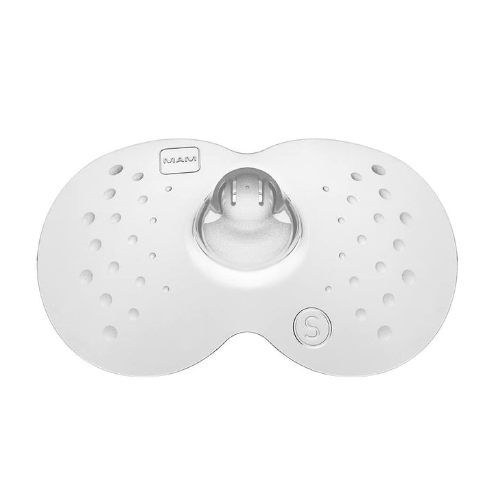 MAM Stillhütchen Größe S (Ø 17 Mm) Im 2Er-Set, Extra Weiche Brusthütchen Zum Schutz Beim Stillen, Brustwarzenschutz Für Maximalen Hautkontakt Zwischen Mutter Und Kind Accesorii Hrana si Alaptare Bebe Naty Shop