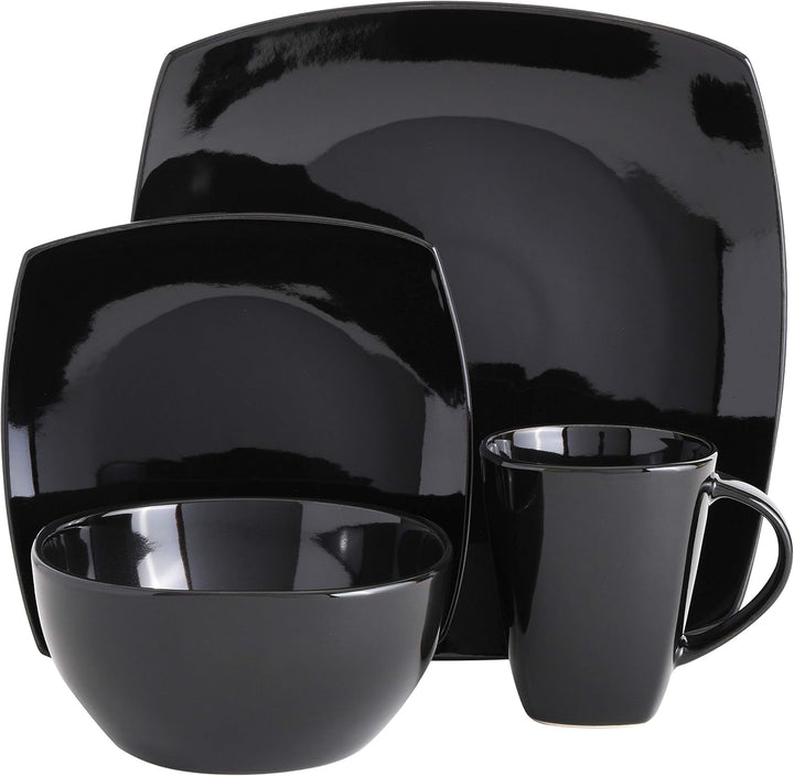 Set de veselă din ceramică cu smalț reactiv pentru 4 persoane, 16 bucăți Seturi vesela masa Naty Shop