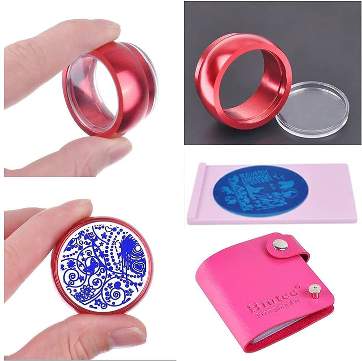 Biutee ștampilă unghii 30 piese, set de ștampile unghii, șablon unghii, ștampilare unghii animale flori imagini, placă unghii ștampilă cu 2 ștampile 2 răzuitoare, accesorii design unghii ștampilă unghii franțuzești