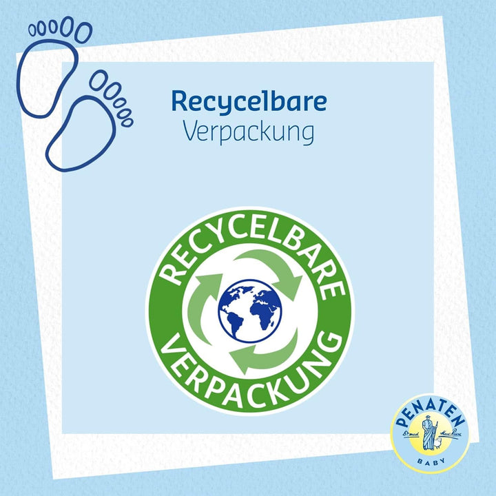 PENATEN Wash & Shower Cream (400 Ml), gel de duș și șampon pentru bebeluși, formulat fără parabeni și coloranți Mama si Copilul Naty Shop