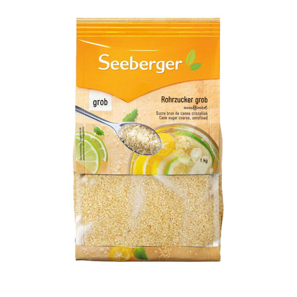 Seeberger Rohrzucker Grob 5Er Pack: Vollrohrzucker Besonders Aromatisch - Ideal Für Cocktails Und Zum Backen - Grob - Unraffiniert, Vegan (5 X 1 Kg) Indulcitori Naty Shop 1 Kg (5Er-Pack)