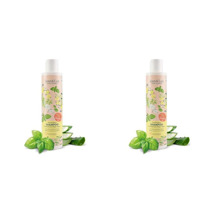 Șampon hidratant Jean & Len Aloe Vera & Busuioc, pentru păr foarte uscat, 300 ml Duș și baie Naty Shop 2 x 300 ml