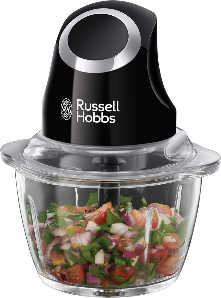 Russell Hobbs Standmixer [1,5L Glasbehälter] Matt Schwarz (Starker 0.9PS Motor, Impuls-/Ice-Crush-Funktion, Edelstahlmesser, Bpa-Frei Mixer, Elektrischer Zerkleinerer, Smoothie-Maker) 24722-56 Bucatarie Naty Shop Zerkleinerer,Single