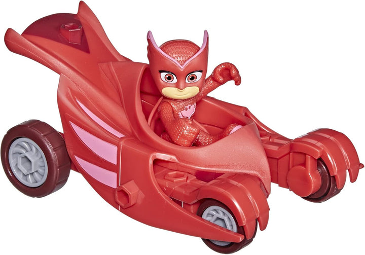 Jucărie preșcolară PJ Masks Owl Glider, vehiculul lui Eulette cu Eulette Action Figure Pentru copii cu vârsta peste 3 ani, ambalaj reciclabil, Action figures Naty Shop