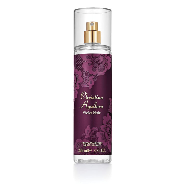 Christina Aguilera - Violet Noir Fine Fragrance Mist, Parfum cu note florale și fructate, Parfum pentru femei - 236 ml