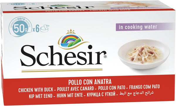 Cat Natural file de pui cu rață, hrană umedă pentru pisici, 8 X 6 cutii X 50 g