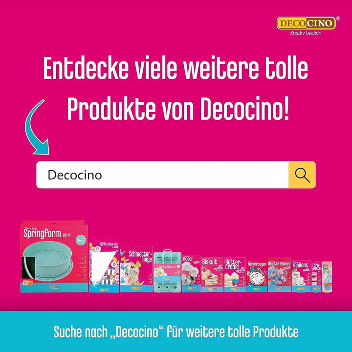 Pastă de colorant roz DECOCINO – 20 g – Colorant alimentar, ideal pentru colorarea prăjiturilor, fondantului și cremelor – Fără acizi grași azoici și gluten