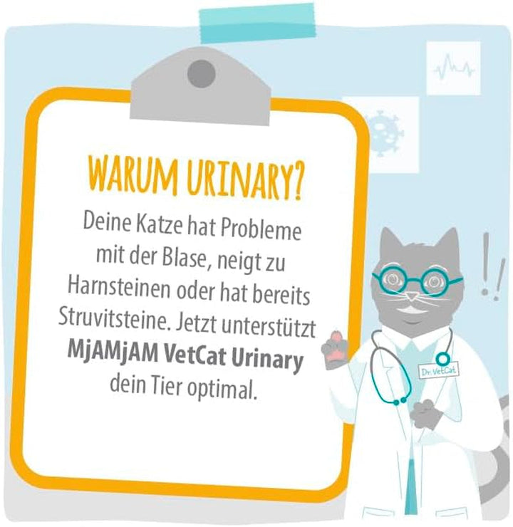 Mjamjam Vetcat - Hrană umedă premium pentru pisici - Dietă - Urinară - Pui, pachet de 6 (6 X 200G), fără cereale