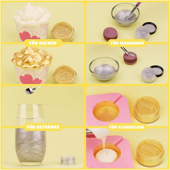 Glitter comestibil, pudra, 5 grame Glitter Naty Shop