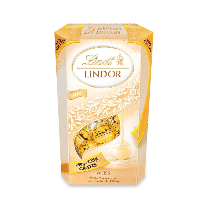 Lindt Chocolate LINDOR Balls Cheesecake Bomboane de Ciocolata Naty Shop 375 grame Ciocolata alba