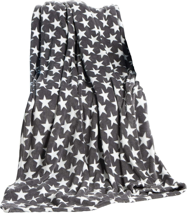 Celinatex pătură pufoasă 150 X 200 Cm Bordeaux pătură canapea canapea pătură moale stele Microfibre Fleece Oeko-Tex Moonlight Paturi si Cuverturi Besuche den CelinaTex-Store Stele gri 150 X 200 Cm