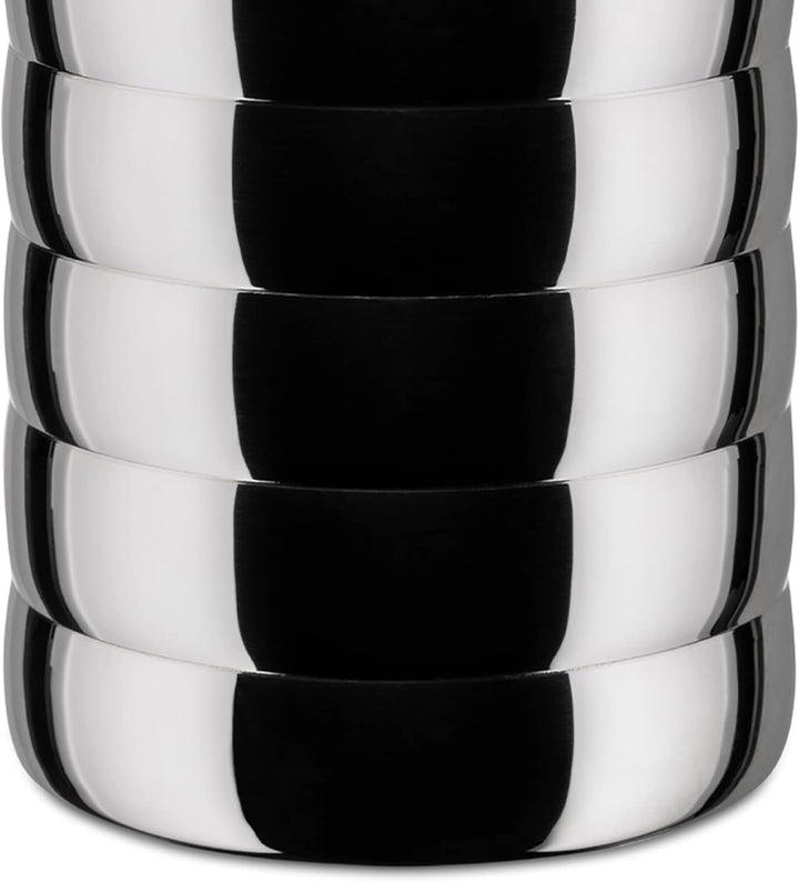 Alessi Kalistò 2 CB02 - Borcan de bucătărie din oțel inoxidabil 18/10 cu buton din aluminiu, 114 cl, argintiu Cutii depozitare alimente Naty Shop