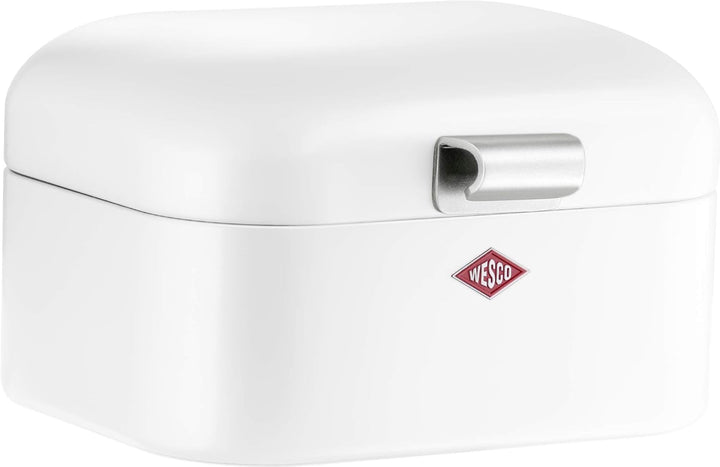 Wesco 235 001 Mini Grandy coș pentru pâine 17 x 18 x 12 cm (L/W/H) roz, oțel inoxidabil Cutii depozitare alimente Naty Shop Alb