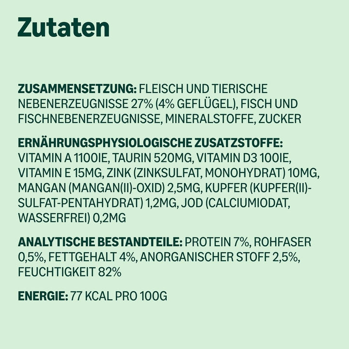 By Amazon Hrană pentru pisici, umedă, conservă, bucăți cu carne de pasăre în sos, 12 X 415 G