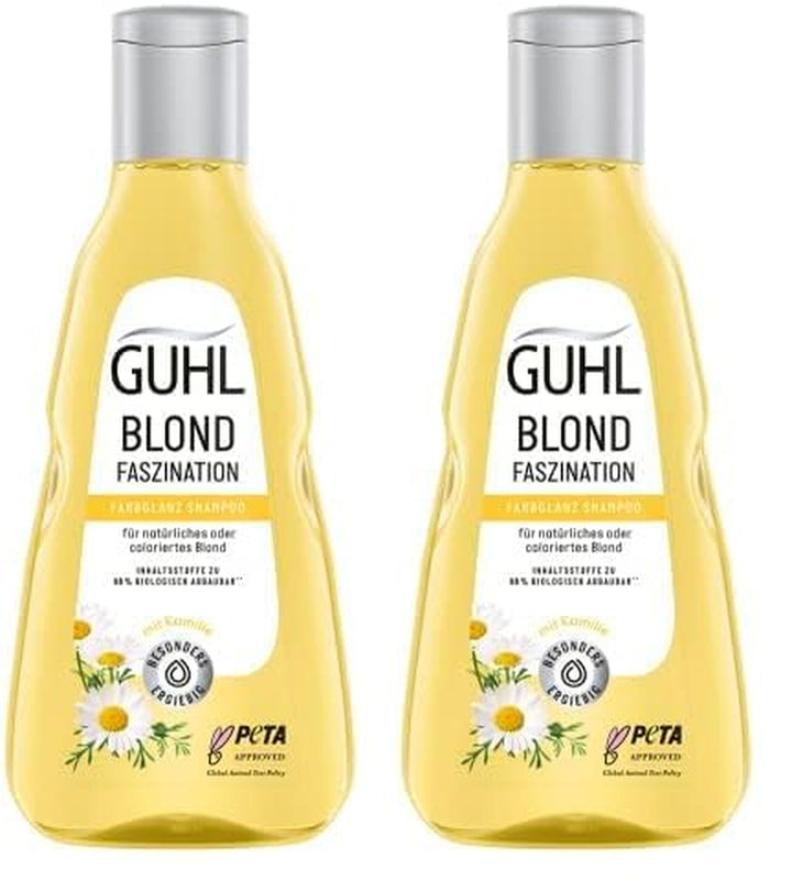 Guhl Blond Fascination Shampoo, Tipul de păr: Blond, Decolorat Duș și baie Guhl 2 x 250 ml