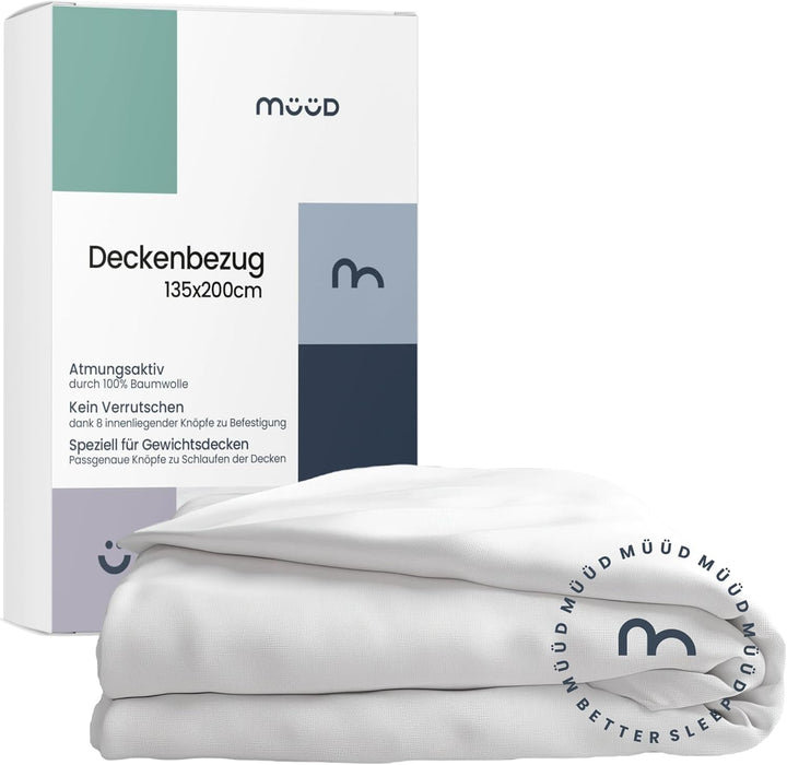 Pătură terapeutică de 7 kg I 135X200Cm I Pentru somn odihnitor I Pătură ponderată de înaltă calitate din bumbac respirabil I Reducătoare de stres și terapeutică - Inclusiv cutie de ambalare cu mâner de transport Paturi si Cuverturi Besuche den mÃ¼Ã¼d-Store Husă de plapumă 700 grame