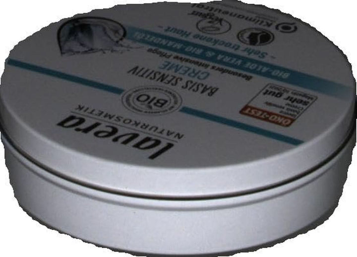 Lavera Basis Sensitiv, îngrijire intensivă pentru pielea uscată cu Aloe Vera si ulei de migdale, 150 ml Naty Shop